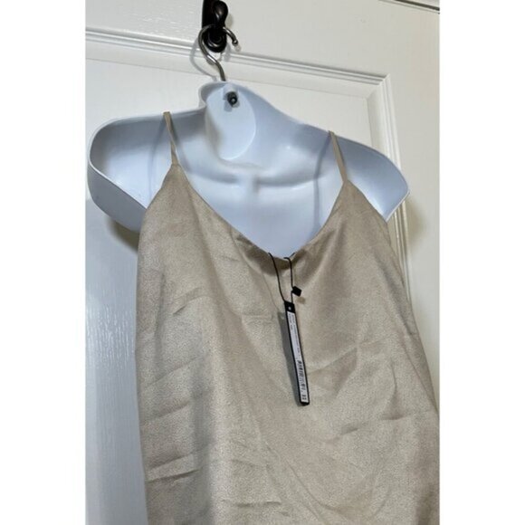 3 for $15 Harve Benard Gold Metallic Layered Sleeveless Cami Top, NWT Large - Picture 6 of 9
